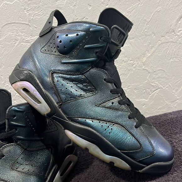 🔥🏀 Nike Air Jordan VI 6 Retro All Star Chameleon Metallic 2016 - Sz 11.5 - EUC - Picture 3 of 11